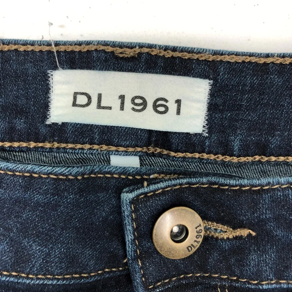 DL1961 Danny Jeans Womens 28 Dark Wash Super Model Mid Rise Skinny Stretch Denim